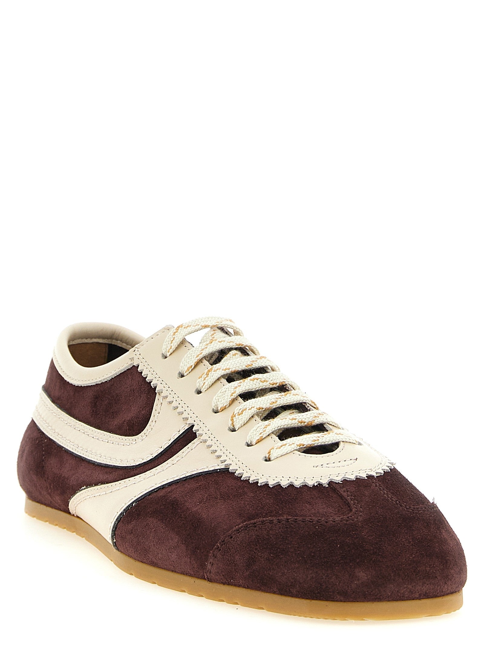 Dries Van Noten Suede Sneakers Red