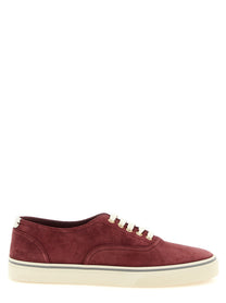 Brunello Cucinelli Suede Sneakers Red