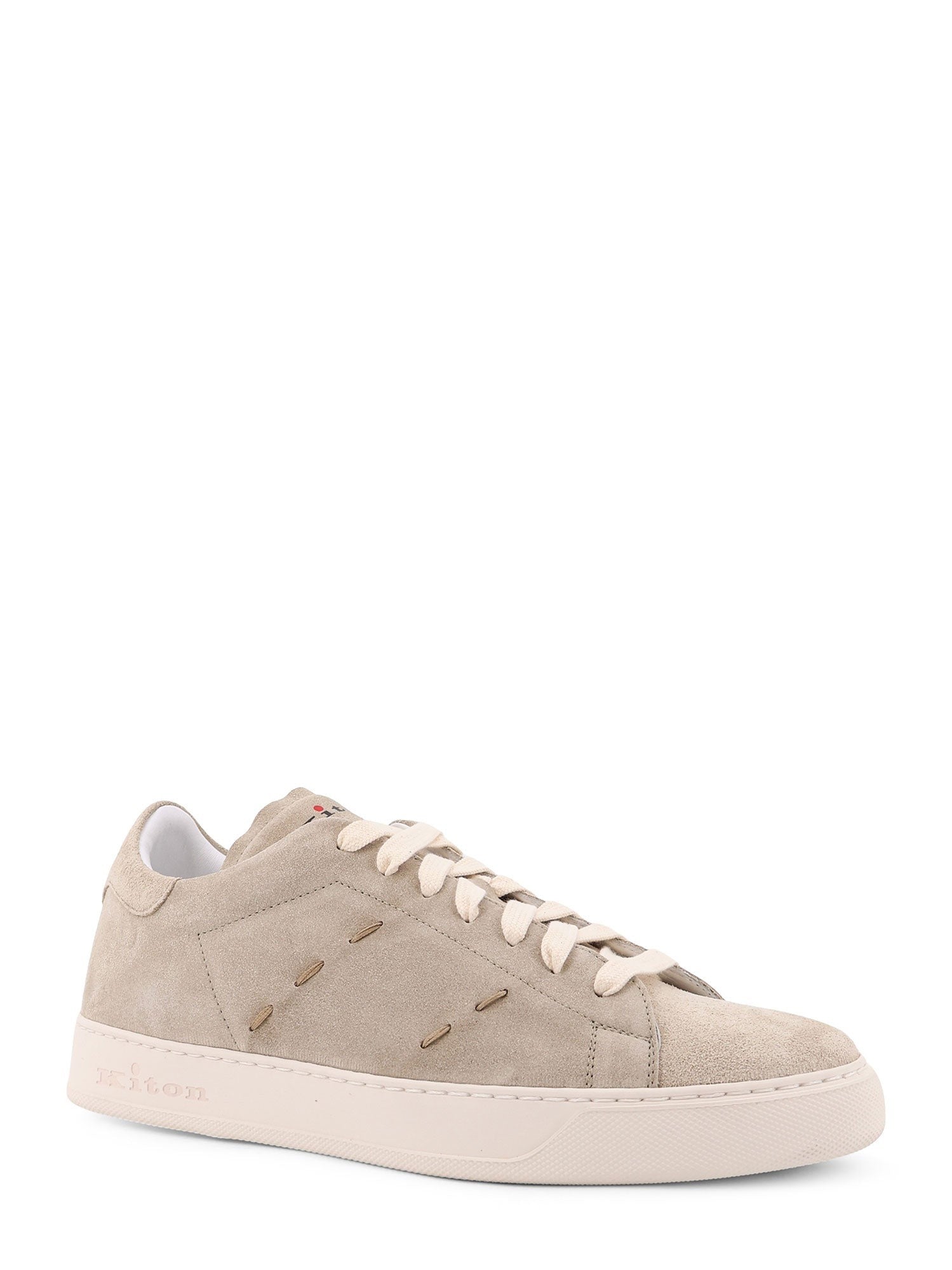 Kiton Men's Suede Sneakers Beige