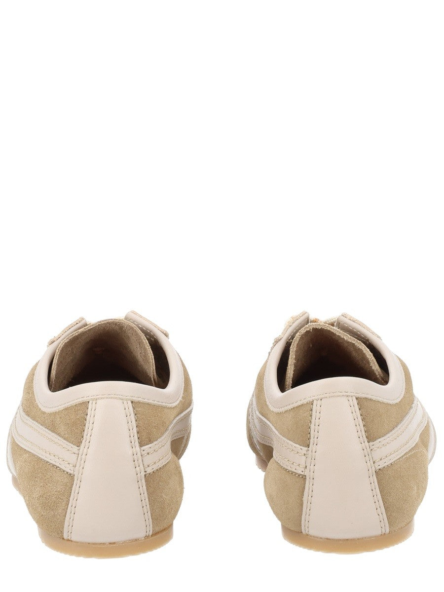 Dries Van Noten Women's Suede Sneakers Beige
