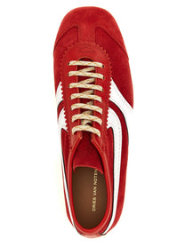 Dries Van Noten Suede Sneakers Red
