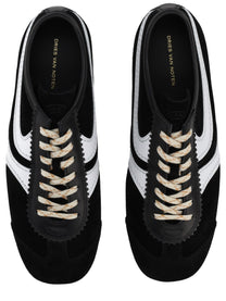 Dries Van Noten Women's Suede Sneakers Black
