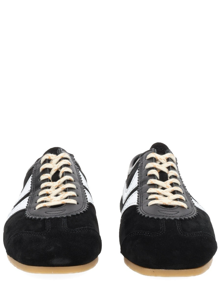 Dries Van Noten Women's Suede Sneakers Black