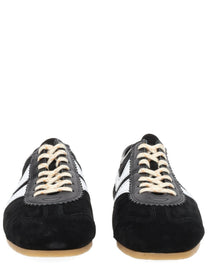 Dries Van Noten Women's Suede Sneakers Black
