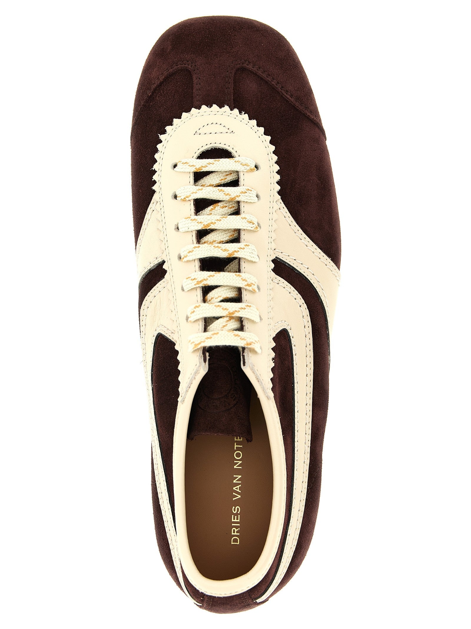 Dries Van Noten Suede Sneakers Red