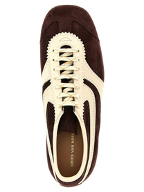 Dries Van Noten Suede Sneakers Red