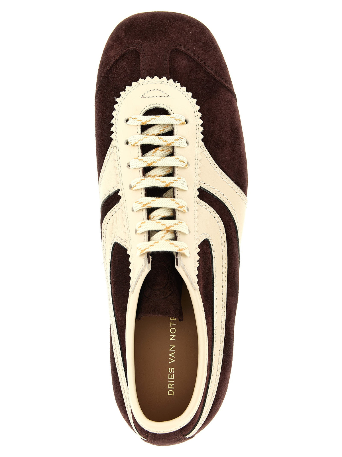 Dries Van Noten Suede Sneakers Red, view 4