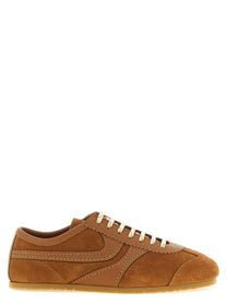 Dries Van Noten Suede Sneakers Brown