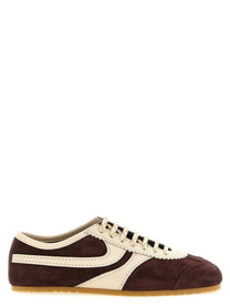 Dries Van Noten Suede Sneakers Gold
