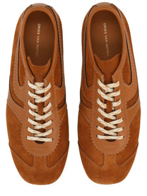 Dries Van Noten Women's Suede Sneakers Brown