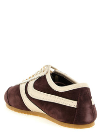 Dries Van Noten Suede Sneakers Gold