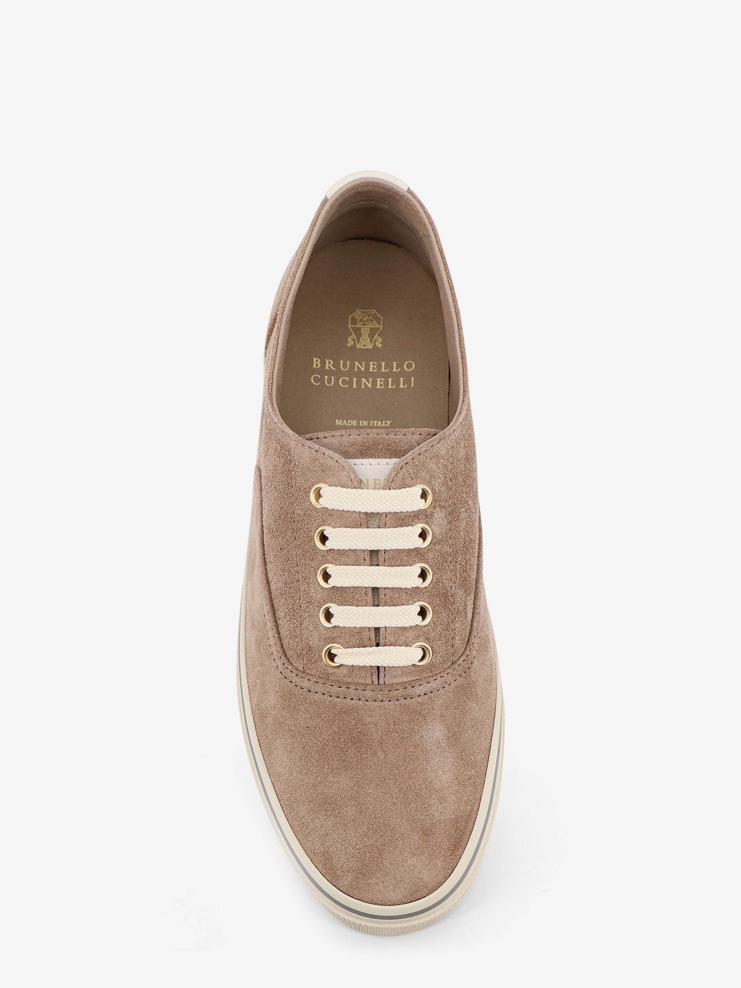 Brunello Cucinelli Men's Suede Sneakers Grey