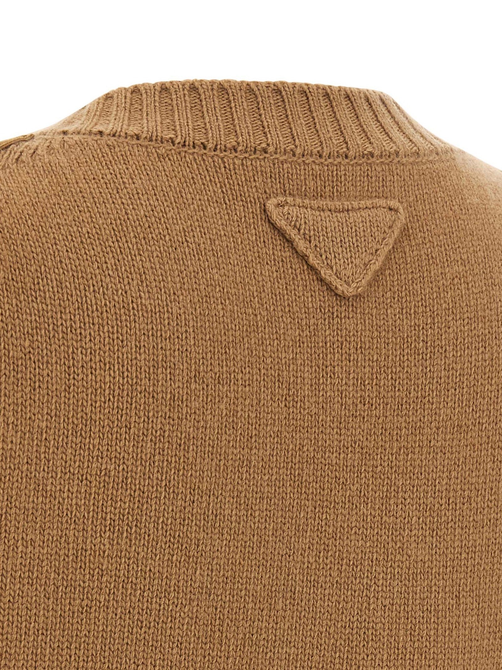 PRADA Suede Sweater Brown