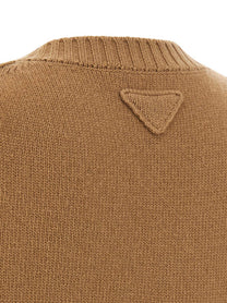 PRADA Suede Sweater Brown