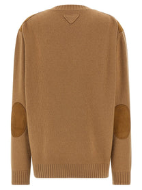 PRADA Suede Sweater Brown