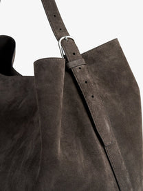 Toteme Women's Suede Tote Bag Grey