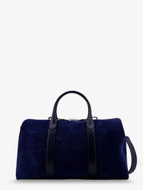 Tom Ford Men's Suede Travel Bag Blue