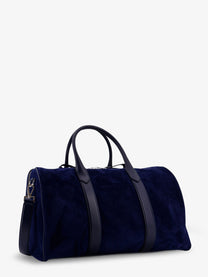 Tom Ford Men's Suede Travel Bag Blue