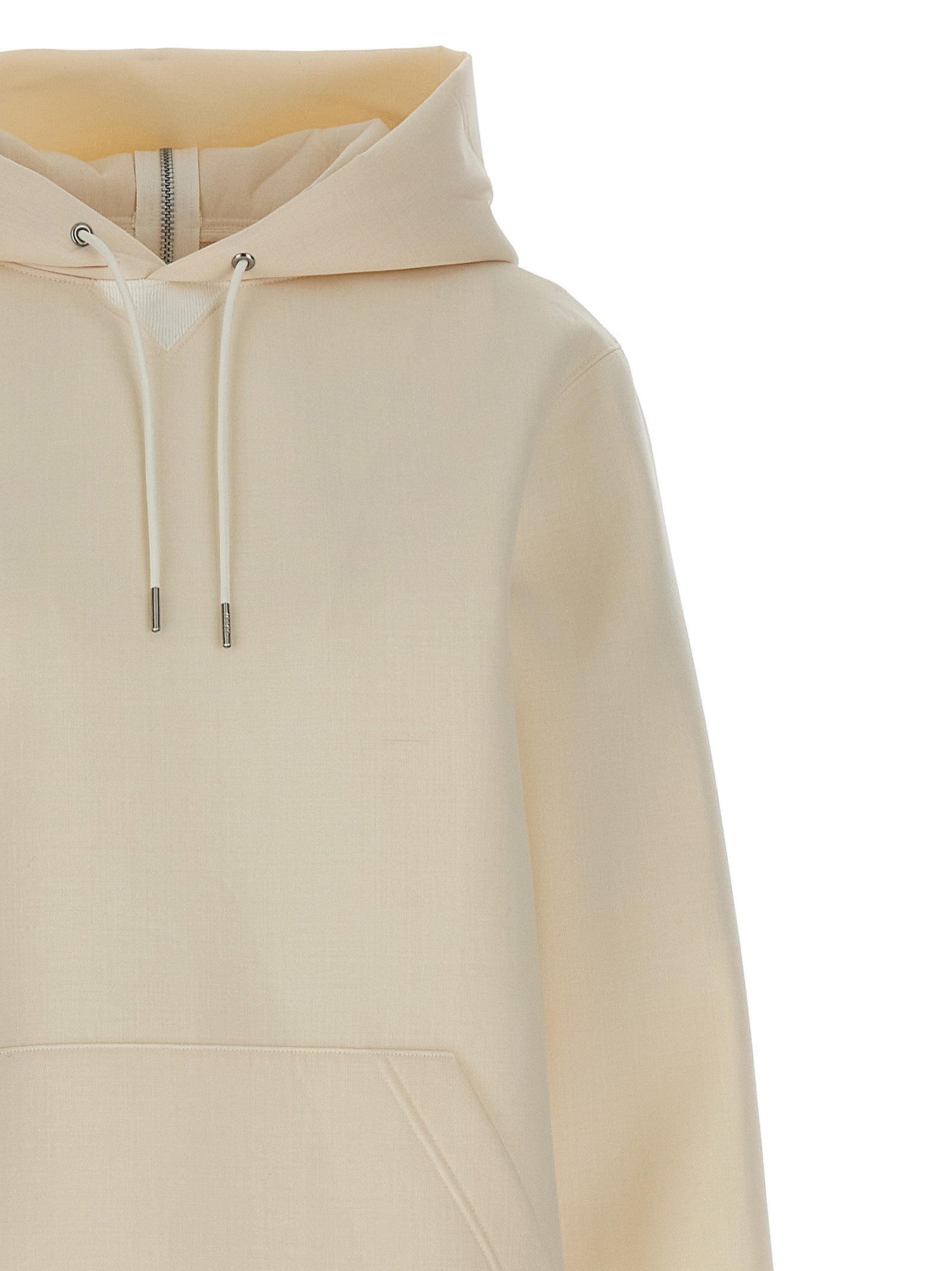 Sacai Suiting Bonding Mix Dress White