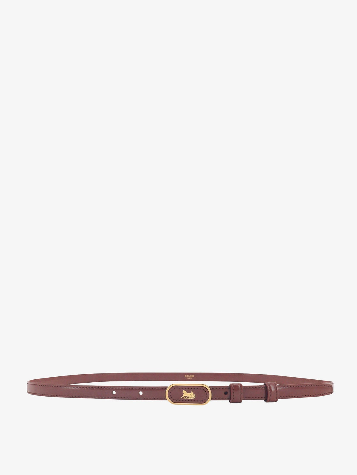 Celine Women's Sulky Taurillon Leather Belt Red