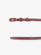 Celine Women's Sulky Taurillon Leather Belt Red
