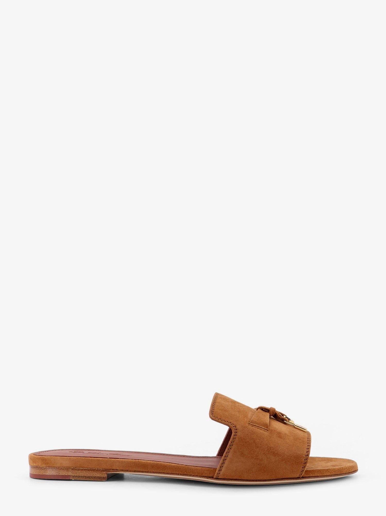 Loro Piana Women's Summer Charms Flat Suede Sandals WOT