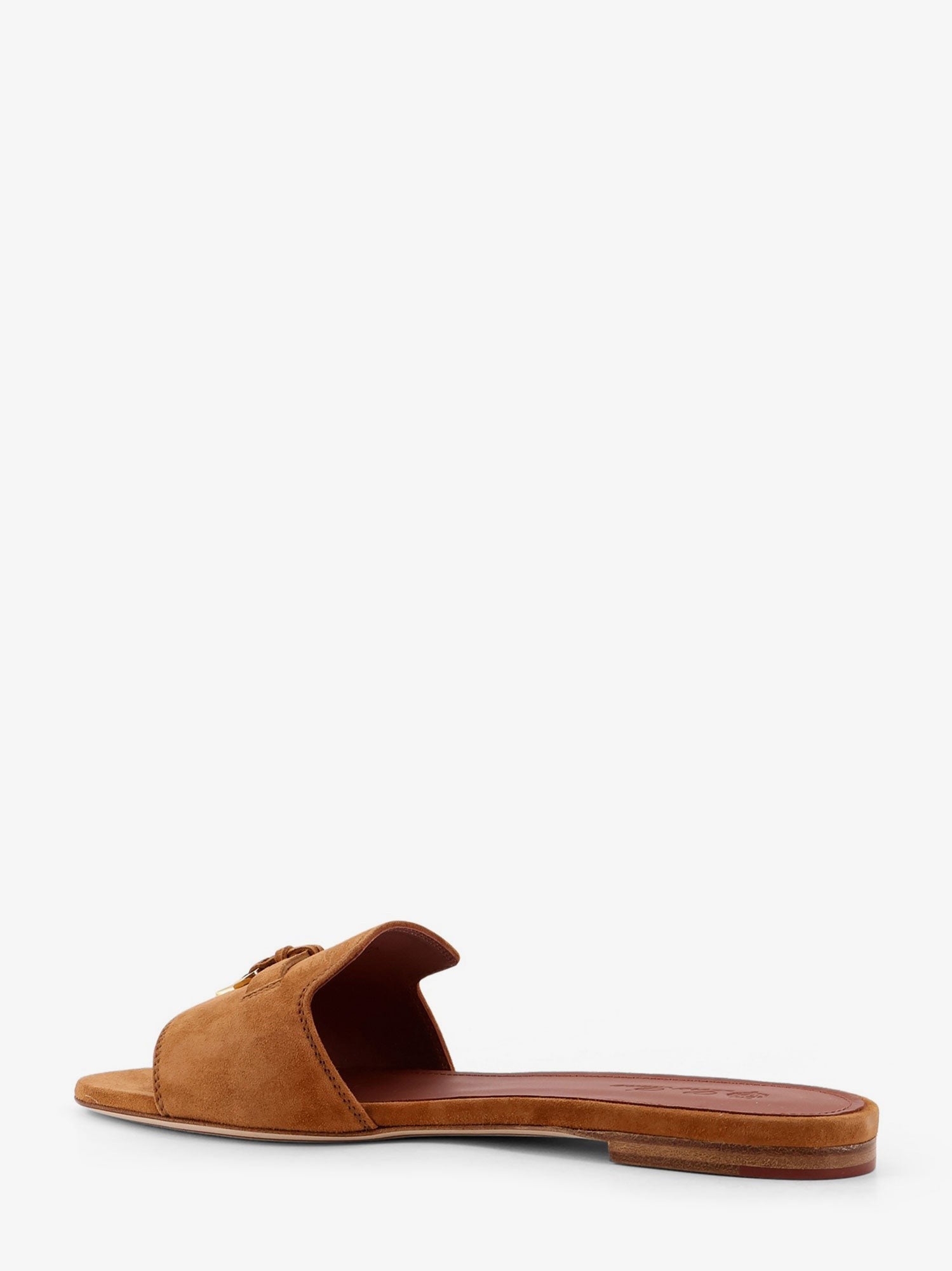 Loro Piana Women's Summer Charms Flat Suede Sandals WOT