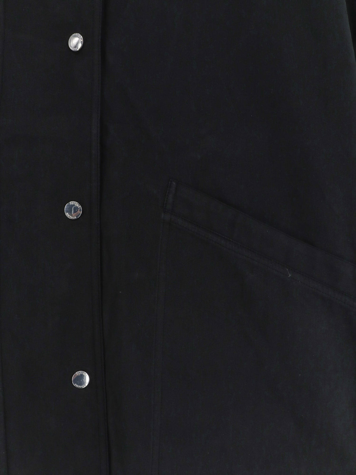 Toteme Women's Summer Cotton Blend Jacket Black