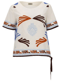 Herno Women's Summer Print Shirt White