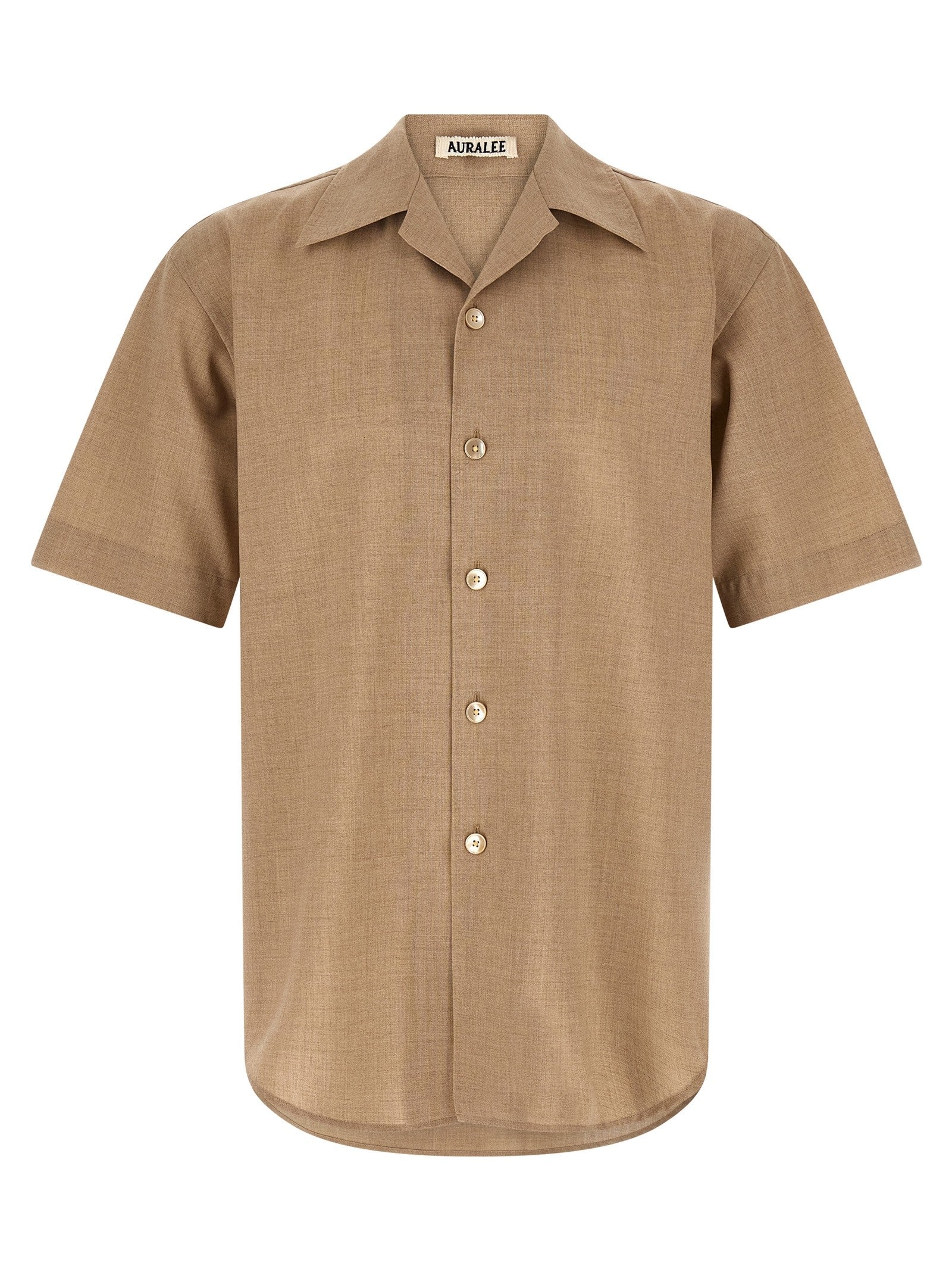 Auralee Summer Twist Shirt Beige