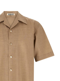 Auralee Summer Twist Shirt Beige