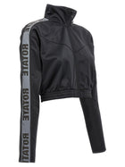 ROTATE Birger Christensen Sunday Capsule Cropped Sweatshirt Black, view 3