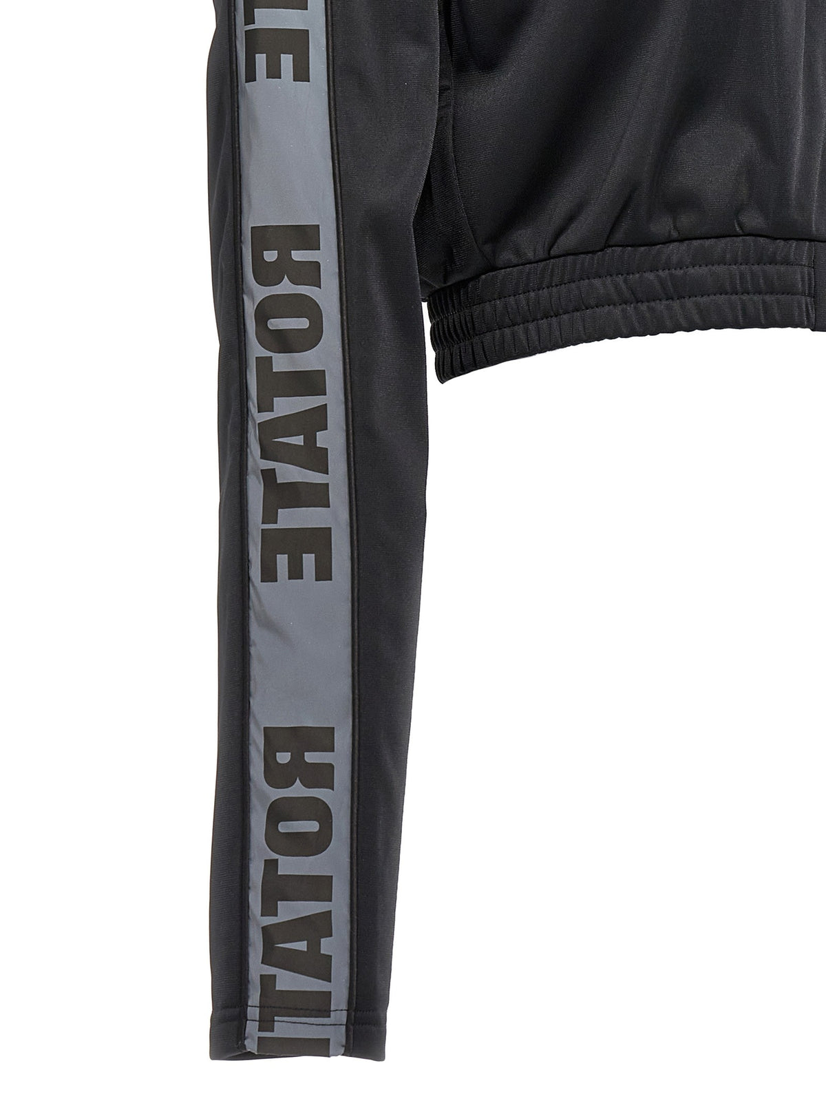 ROTATE Birger Christensen Sunday Capsule Cropped Sweatshirt Black