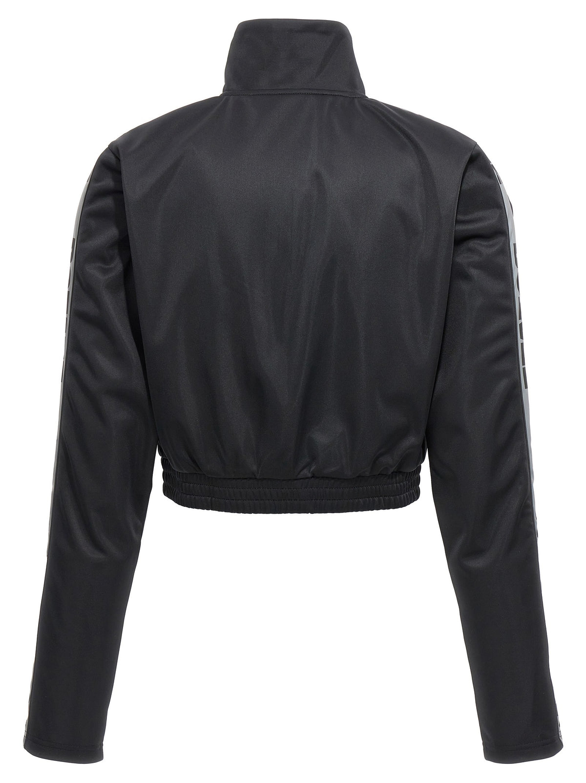 ROTATE Birger Christensen Sunday Capsule Cropped Sweatshirt Black, view 2