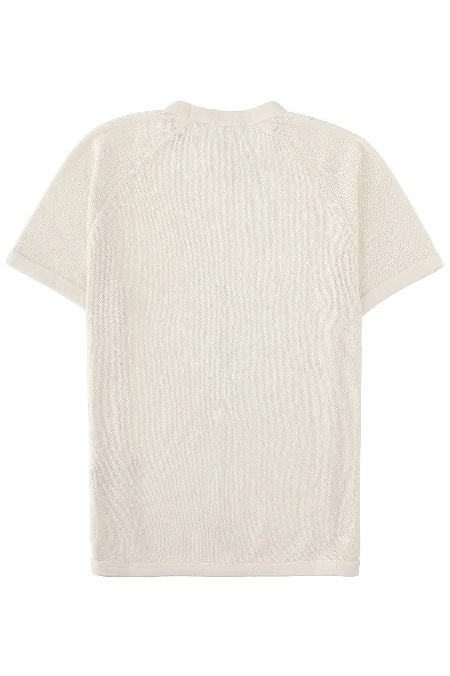 Cream-colored sunflower men’s shirt traforata short-sleeved t-shirt with subtle textured weave fabric