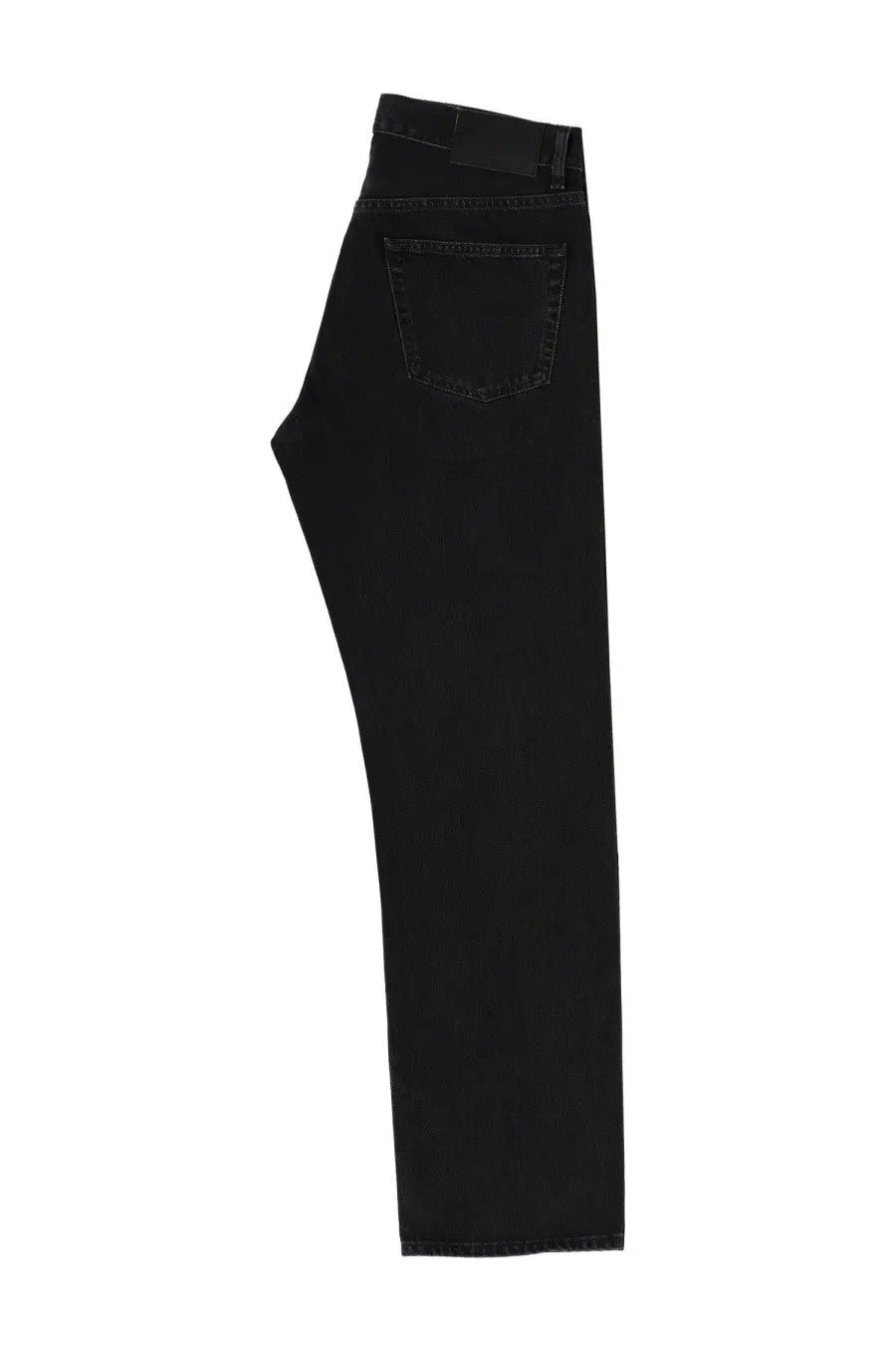 Black denim sunflower men’s wide twist jeans with straight-leg cut and classic five-pocket design