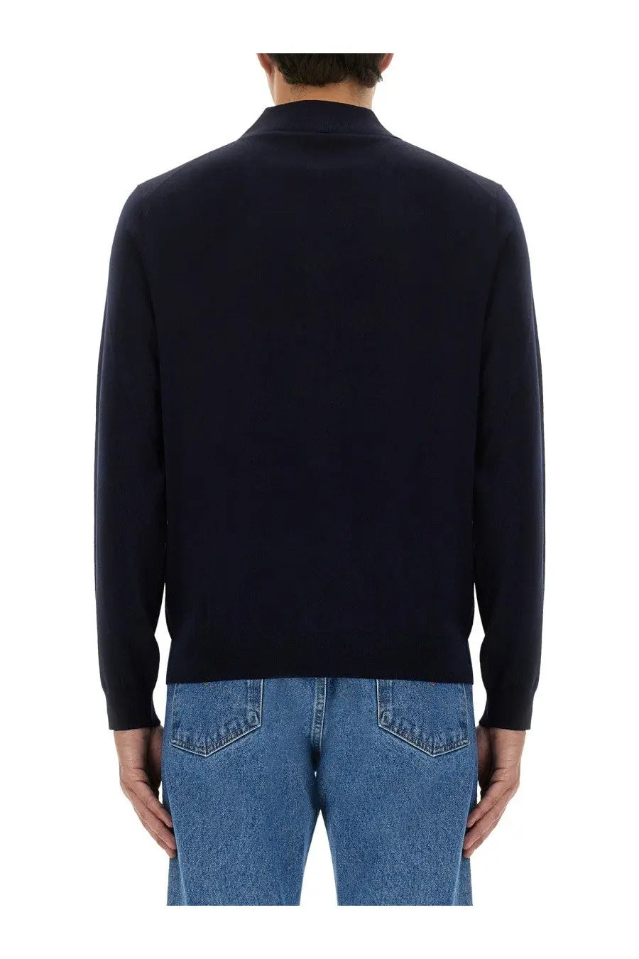 Sunflower Men's Wool Polo Blue, view 3