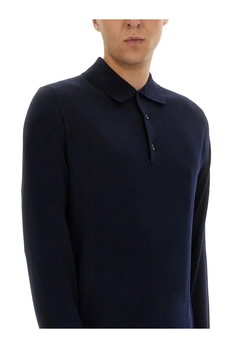 Sunflower Men's Wool Polo Blue, view 4