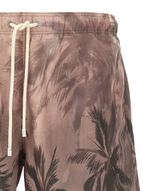Palm Angels Sunset Palms Swimsuit Gold