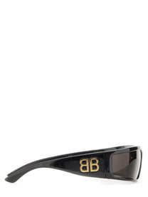 Balenciaga Women's Sunset Rectangle Sunglasses Black