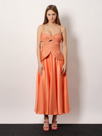Patbo Women's Sunset Satin Dress Default
