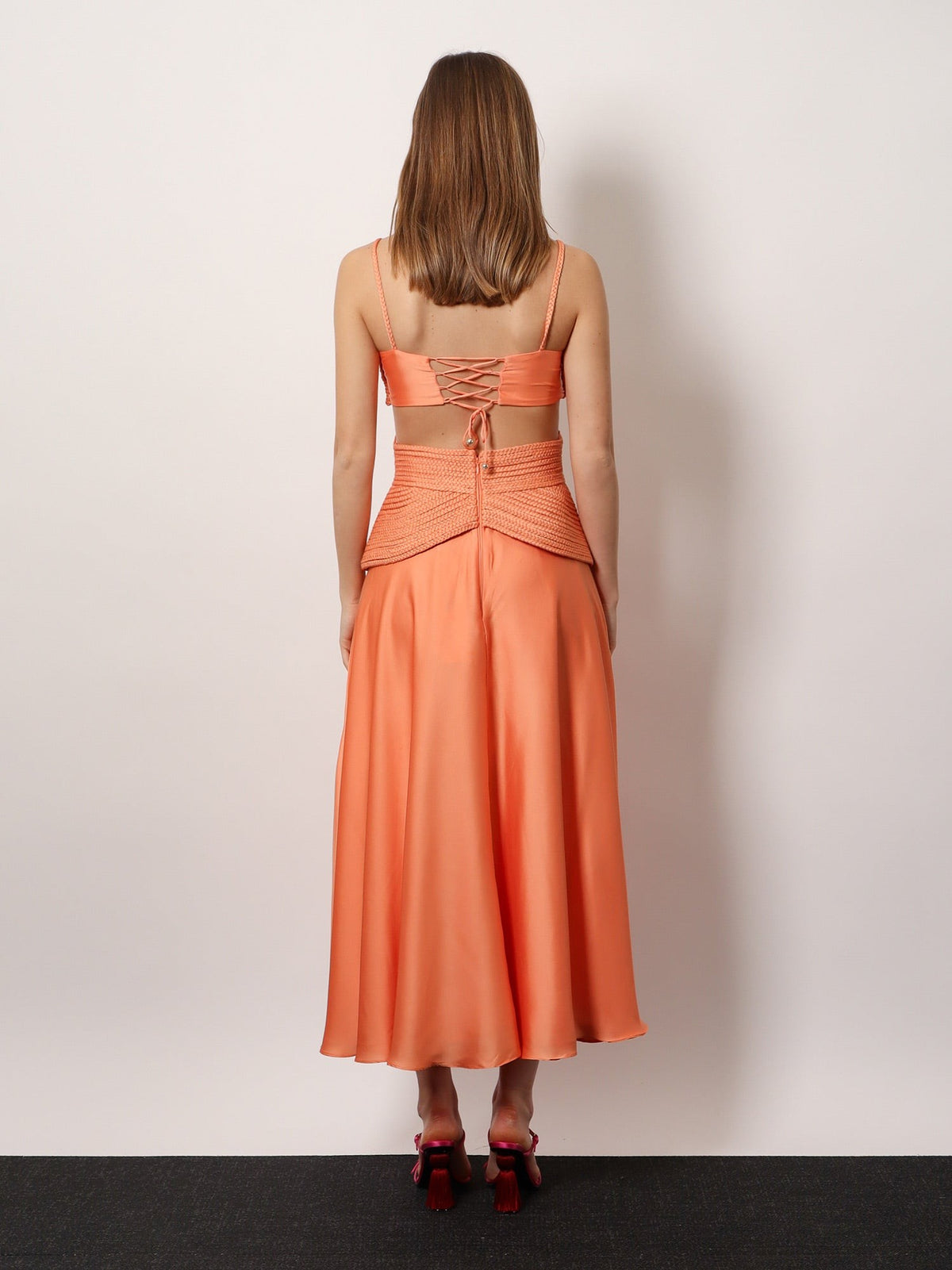 Patbo Women's Sunset Satin Dress Default