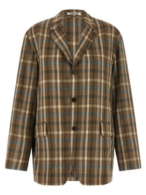 Auralee Super 130s Wool Blazer Brown