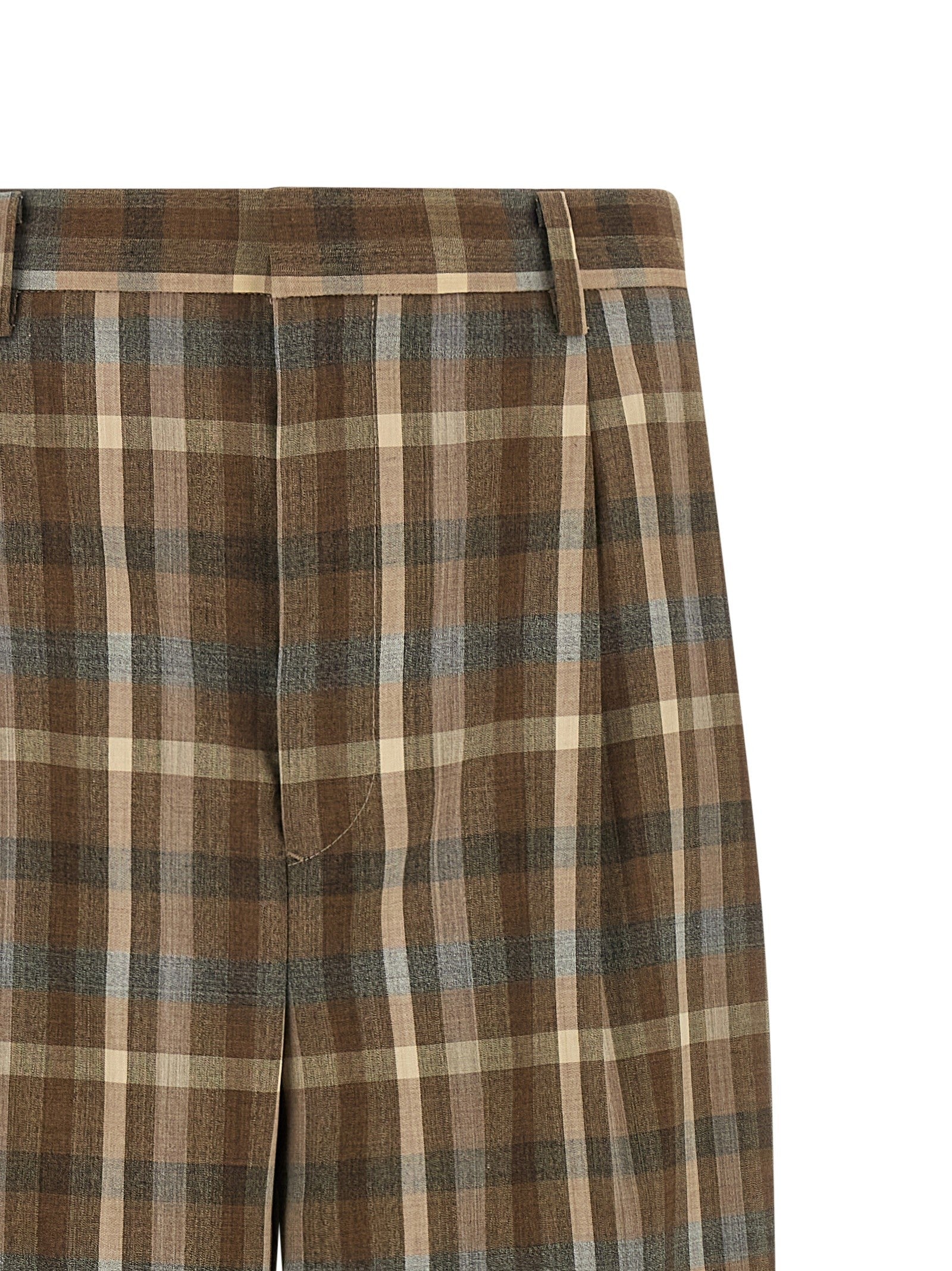 AURALEE Super 130s Wool Pants Brown