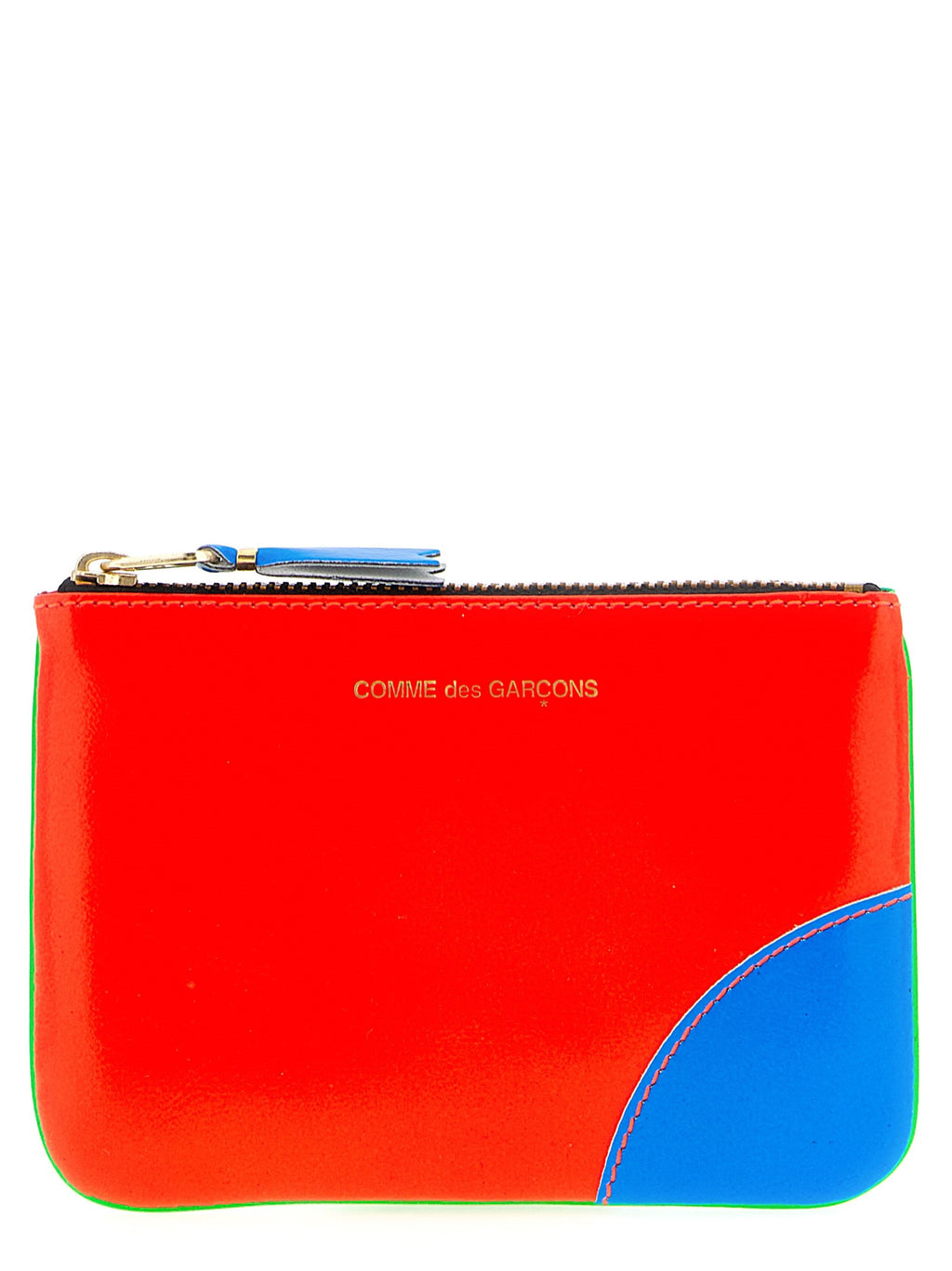 Comme Des Garcons Wallet Super Fluo Card Holder Gold
