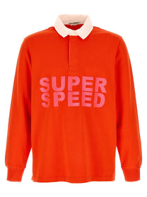 JW Anderson Super Speed Polo Shirt Red