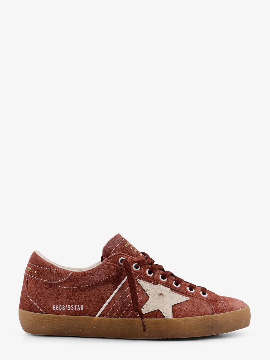Golden Goose Men's Super Star Double Quarter Suede Sneakers White