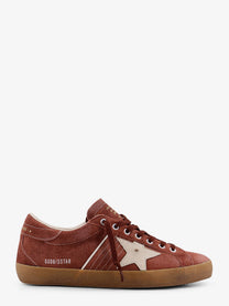 Golden Goose Men's Super Star Double Quarter Suede Sneakers White