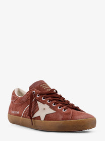 Golden Goose Men's Super Star Double Quarter Suede Sneakers White