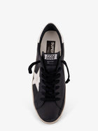 Golden Goose Men's Super Star Leather Sneakers Black, view 5